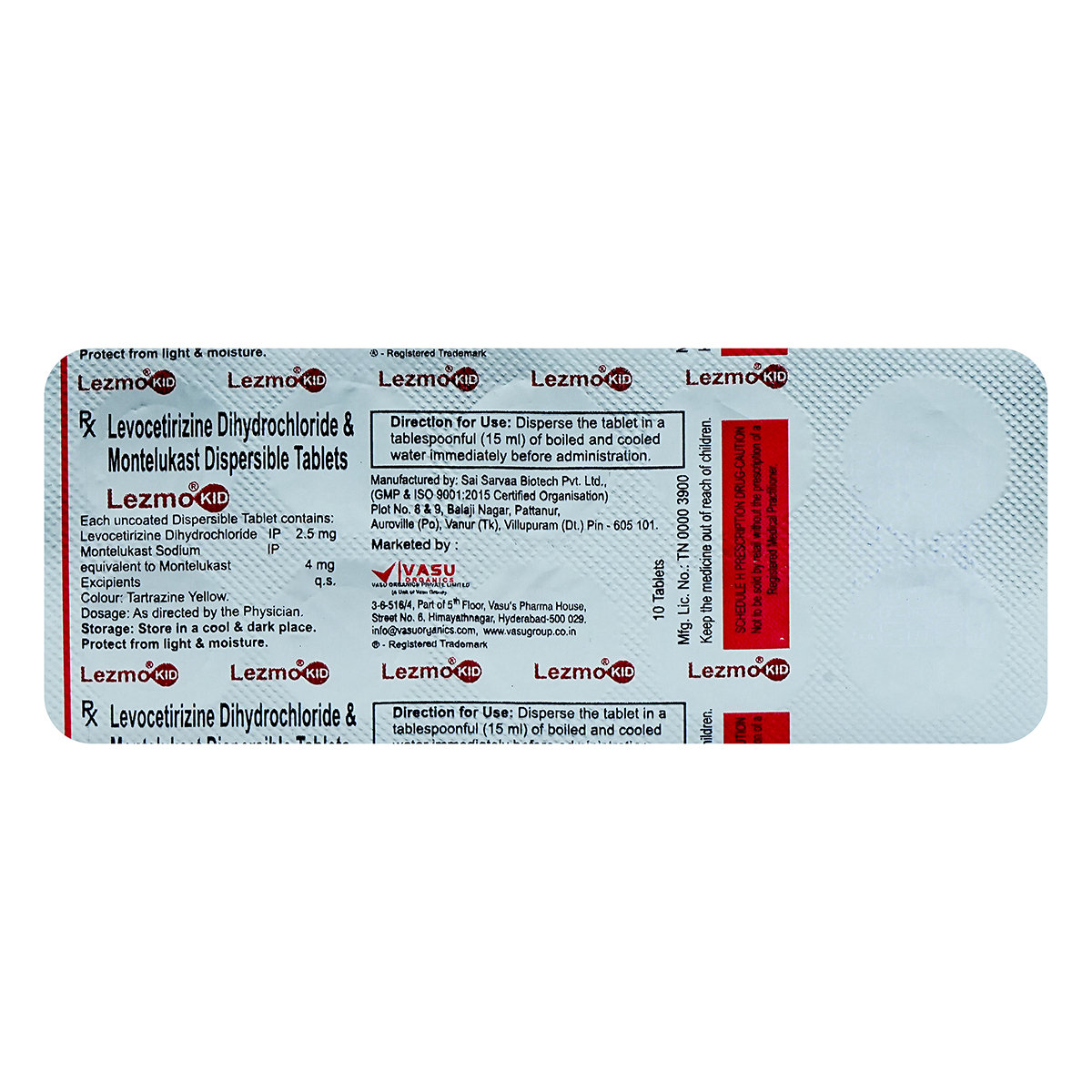 Lezmo Kid 2.5/4 DT Tablet 10's, Pack of 10 TabletS Lezmo Kid 2.5/4 DT Tablet 10's, Pack of 10 TabletS