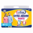 Lifree Extra Absorb Adult Diaper Pants Medium, 10 Count