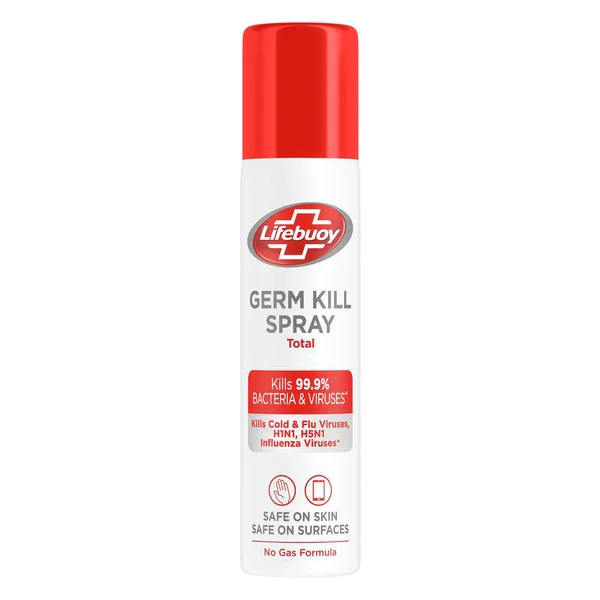 Lifebuoy Total Germ Kill Spray 75 ml | Kills 99.9% Bacteria &amp; Viruses | Safe On Skin &amp; Surfaces, Pack of 1