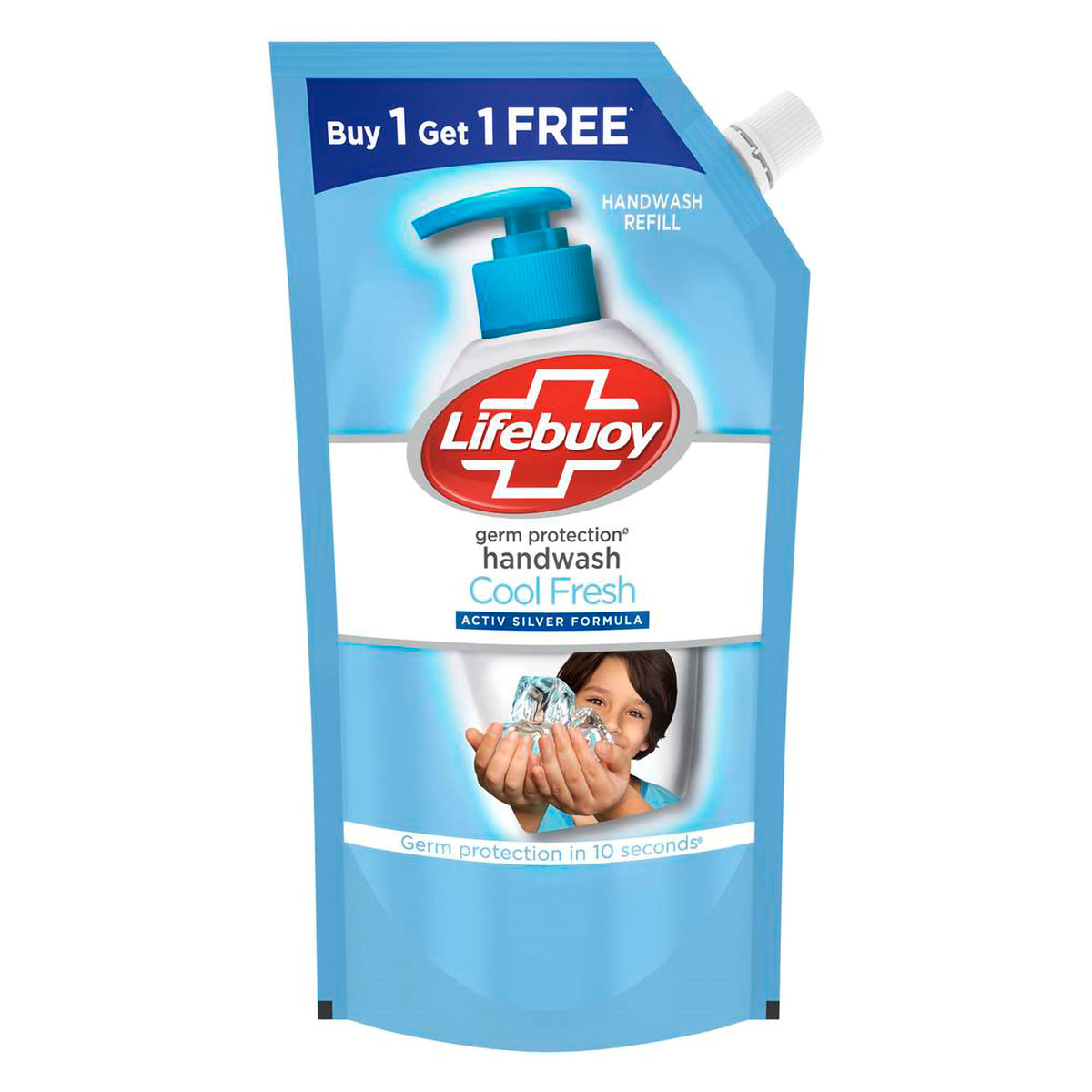 Lifebuoy Cool Fresh Germ Protection Handwash, 750 ml (Buy 1 Get 1 Free) Refill Pack, Pack of 1 Lifebuoy Cool Fresh Germ Protection Handwash, 750 ml (Buy 1 Get 1 Free) Refill Pack, Pack of 1