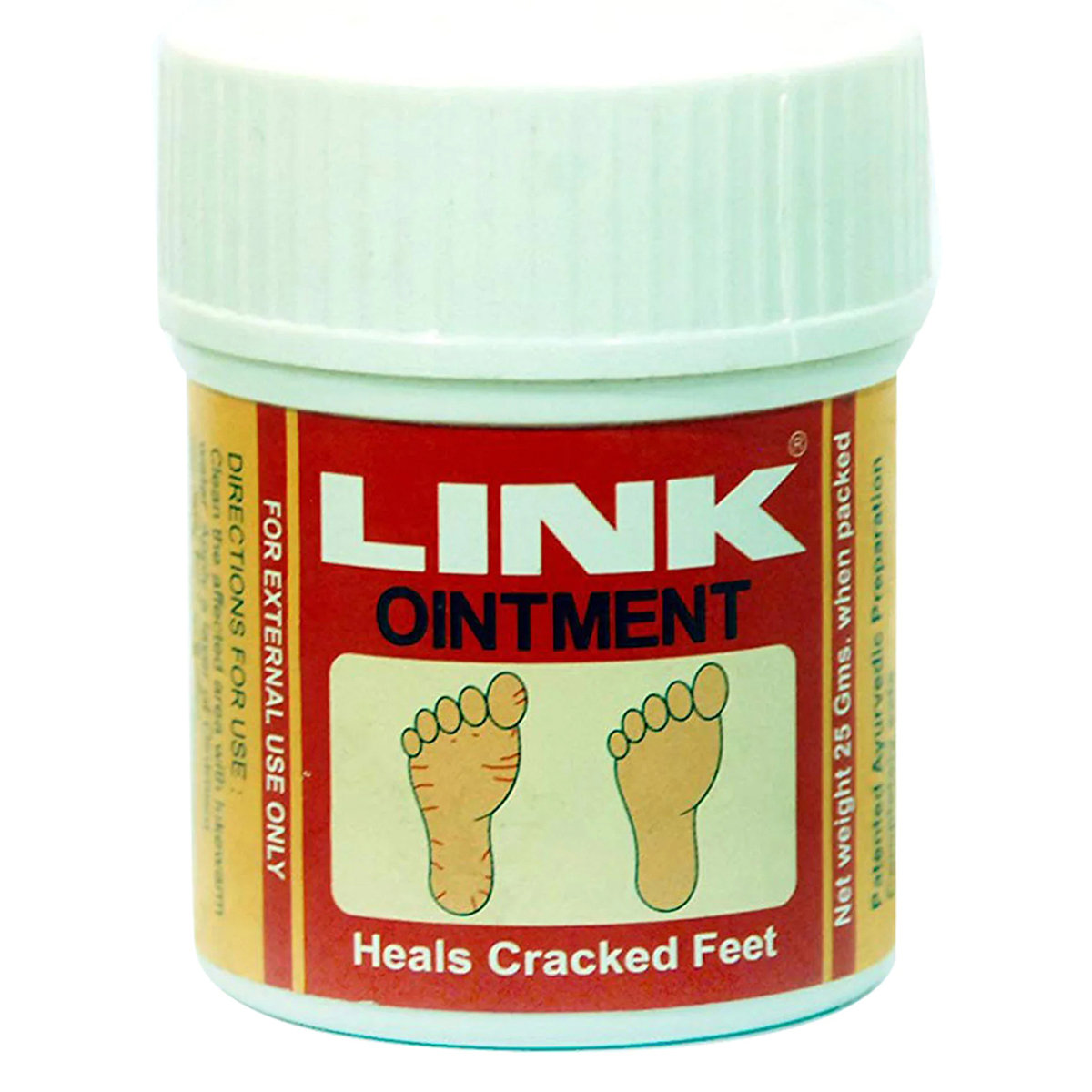 Link Ointmen 25 gm | Heals Craked Feet | Ayurvedic, Pack of 1 Link Ointmen 25 gm | Heals Craked Feet | Ayurvedic, Pack of 1