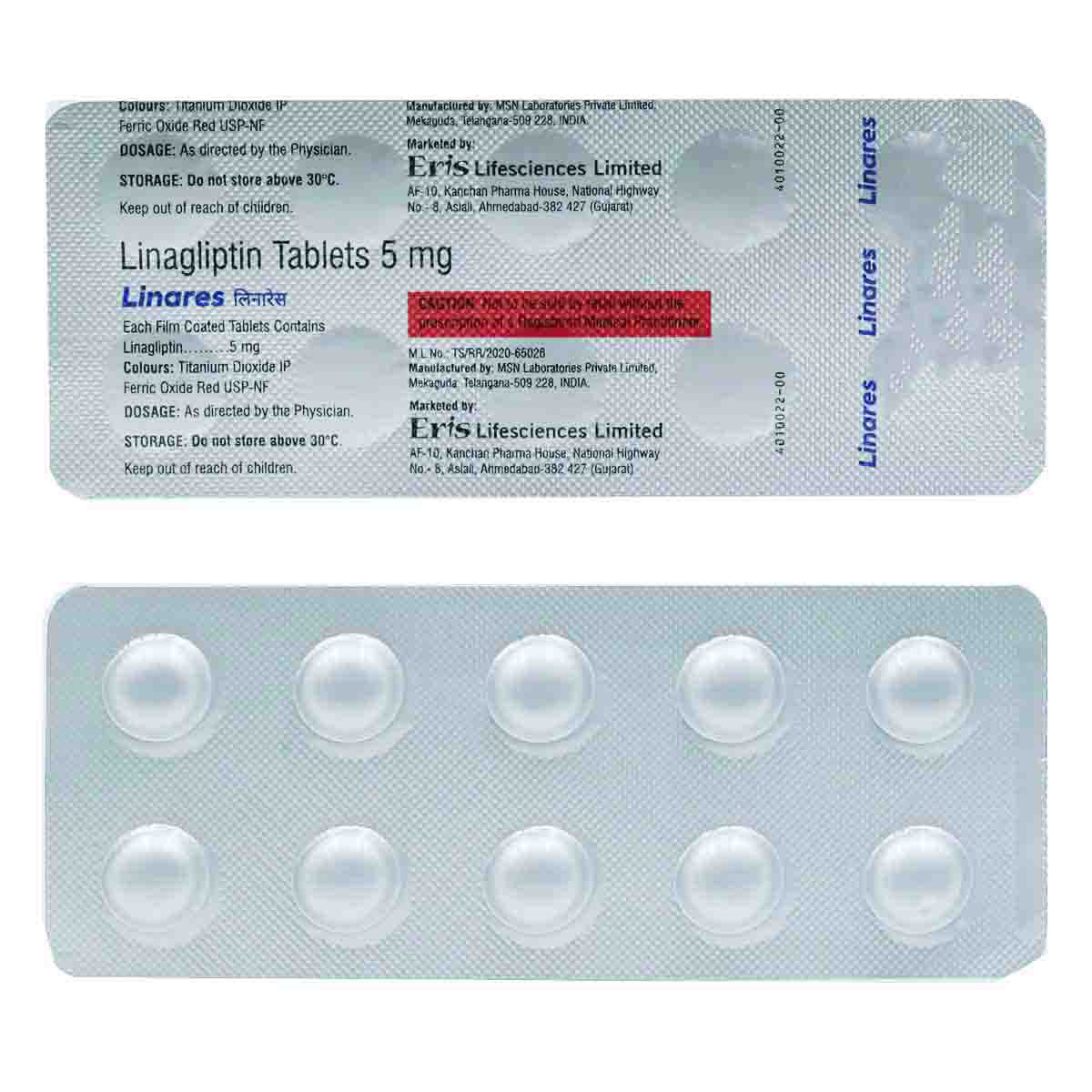 Buy Linares 5 Tablet 10's Online