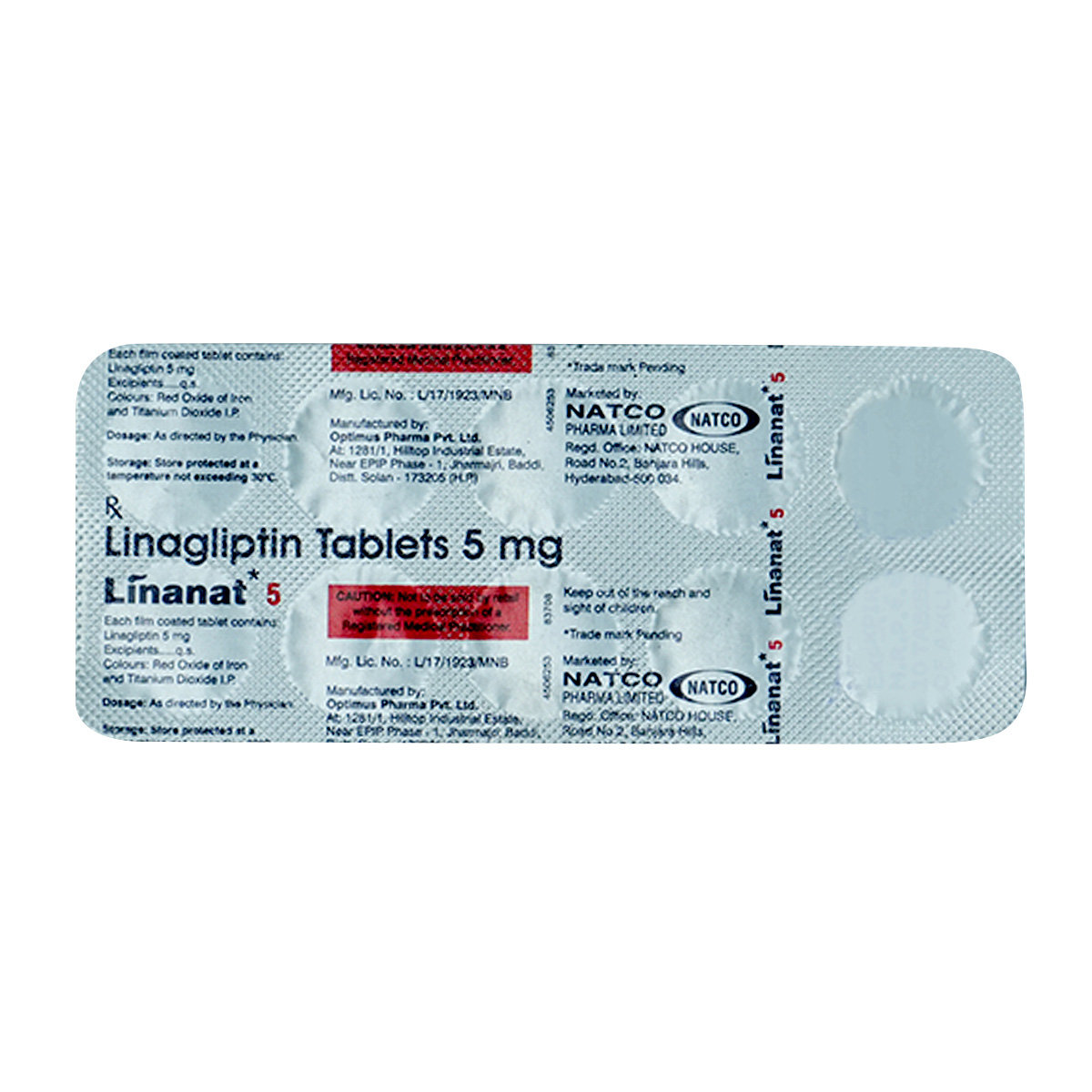 Linanat 5 Tablet 10's, Pack of 10 TabletS Linanat 5 Tablet 10's, Pack of 10 TabletS