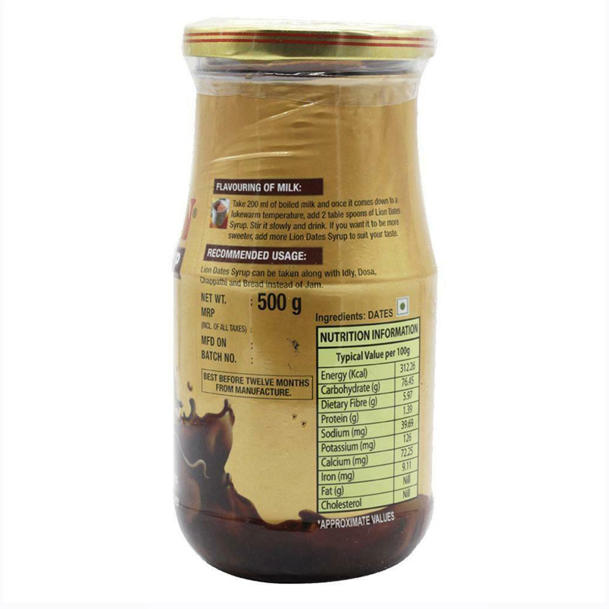 Lion Dates 500Gm Bottle, Pack of 1 Lion Dates 500Gm Bottle, Pack of 1