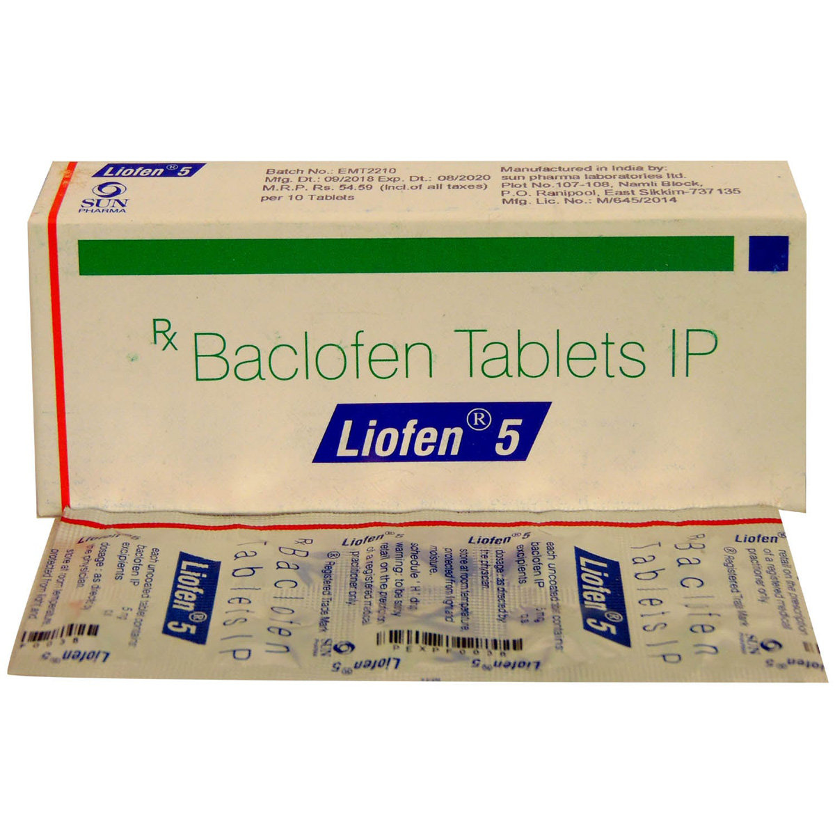 Liofen 5 Tablet 10's, Pack of 10 TABLETS Liofen 5 Tablet 10's, Pack of 10 TABLETS