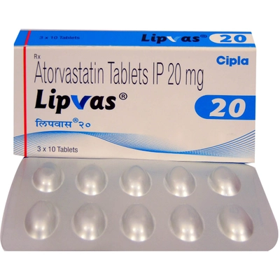 Lipvas 20 Tablet 10's, Pack of 10 TABLETS