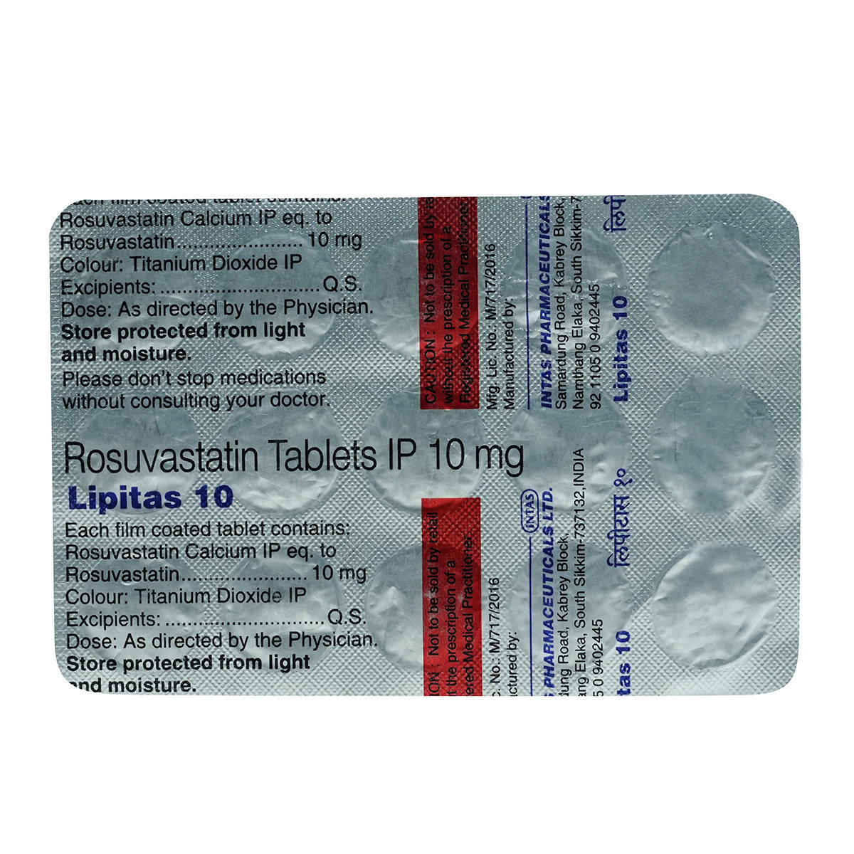 Lipitas 10 Tablet 15's, Pack of 15 TABLETS Lipitas 10 Tablet 15's, Pack of 15 TABLETS