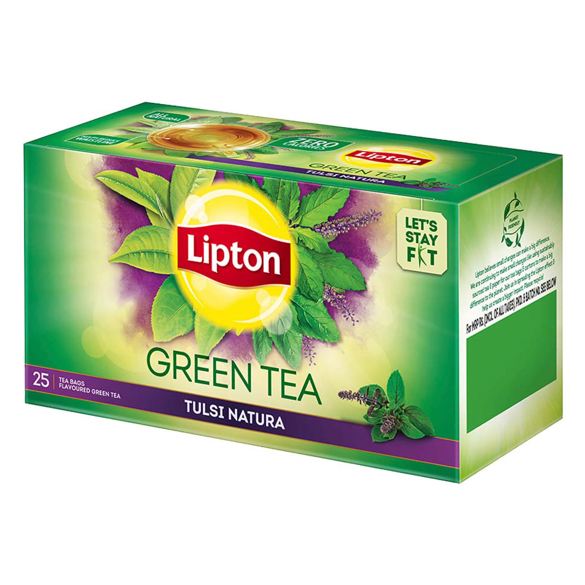 Lipton Tulsi Natura Green Tea Bags, 25 Count, Pack of 1 Lipton Tulsi Natura Green Tea Bags, 25 Count, Pack of 1