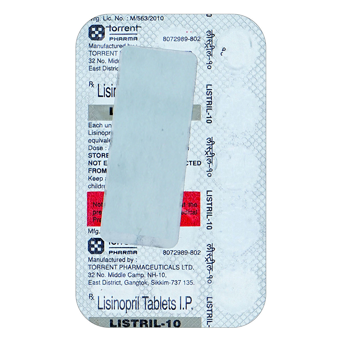 Buy Listril 10 Tablet 15's Online