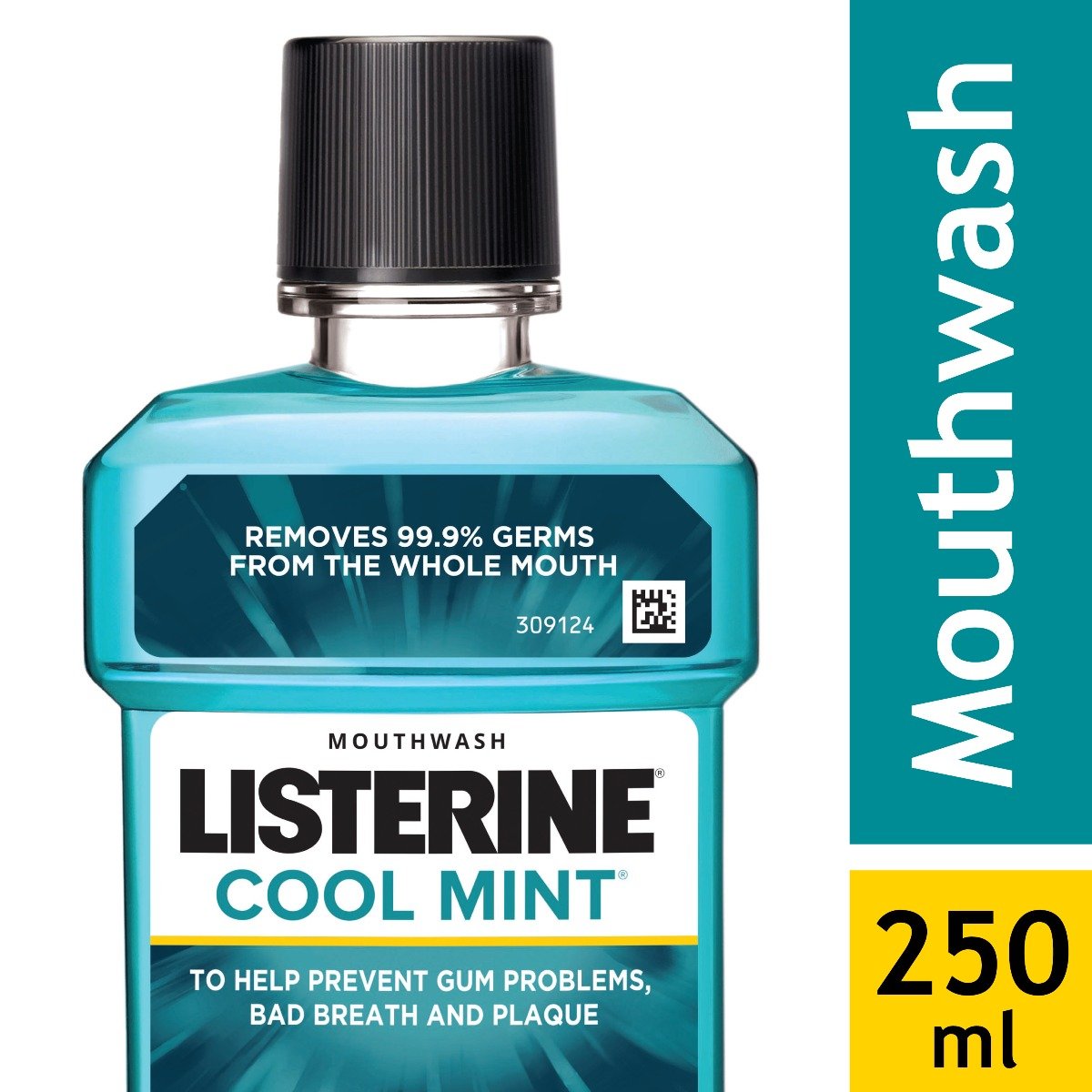 Listerine Cool Mint Mouthwash, 250 ml, Pack of 1 Listerine Cool Mint Mouthwash, 250 ml, Pack of 1