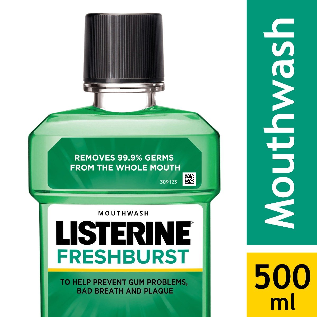 Listerine Freshburst Mouthwash, 500 ml, Pack of 1 Listerine Freshburst Mouthwash, 500 ml, Pack of 1