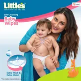 Little's Soft Cleansing Baby Wipes Lid, 160 (2x80), Pack of 1