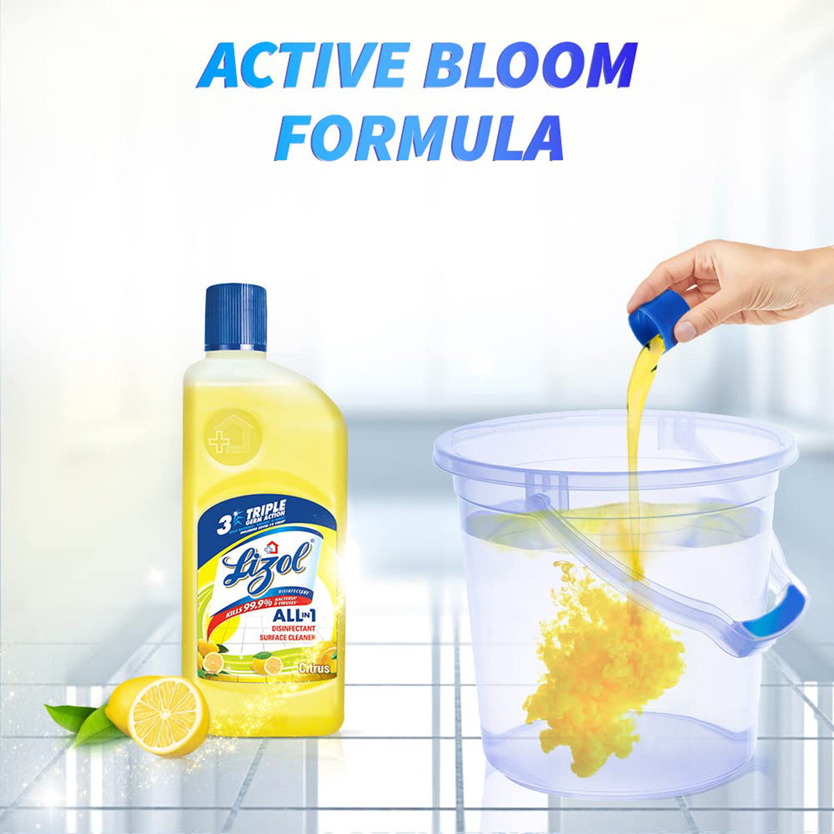 Lizol Disinfectant Citrus Surface Cleaner, 500 ml, Pack of 1 Lizol Disinfectant Citrus Surface Cleaner, 500 ml, Pack of 1