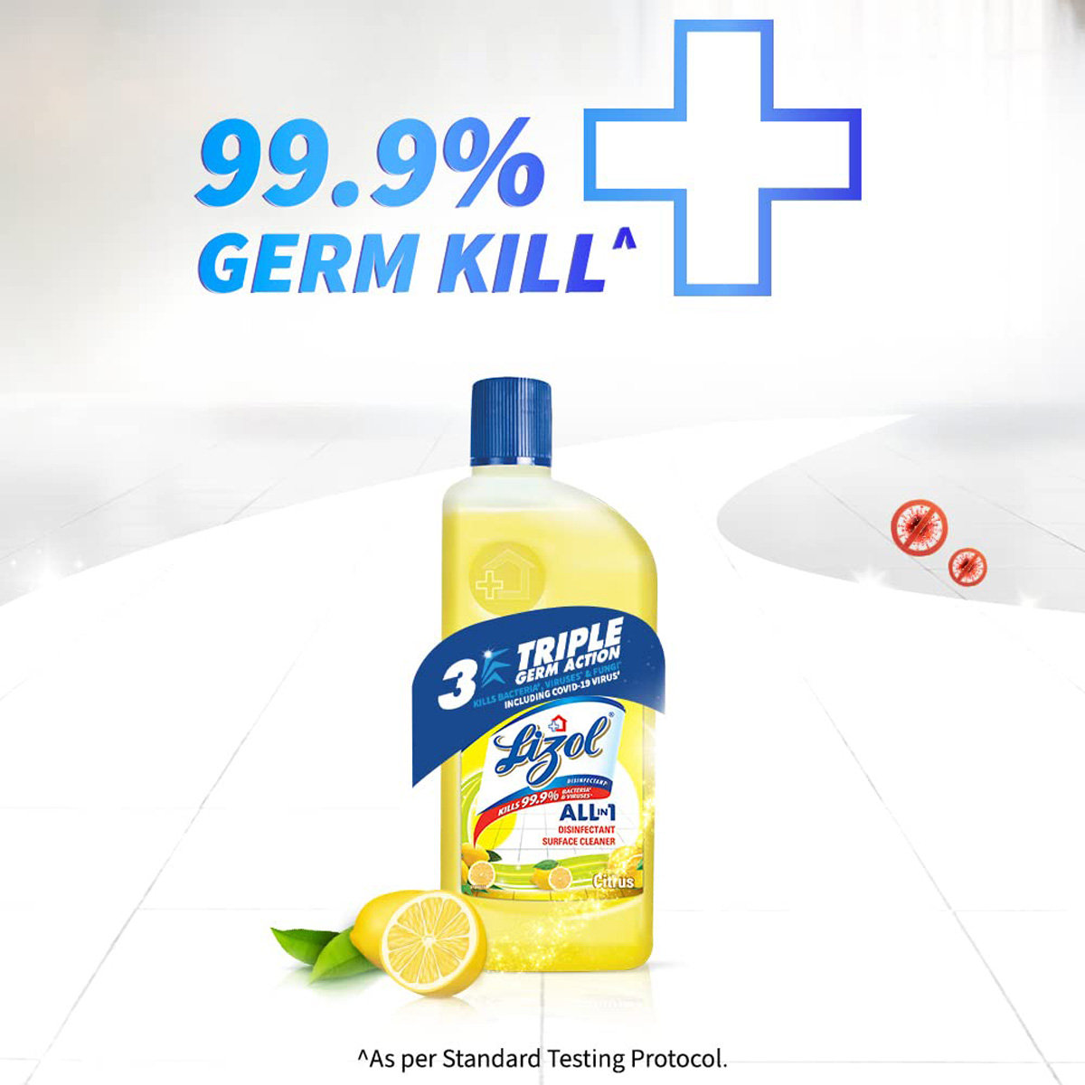 Lizol Disinfectant Citrus Surface Cleaner, 500 ml, Pack of 1 Lizol Disinfectant Citrus Surface Cleaner, 500 ml, Pack of 1