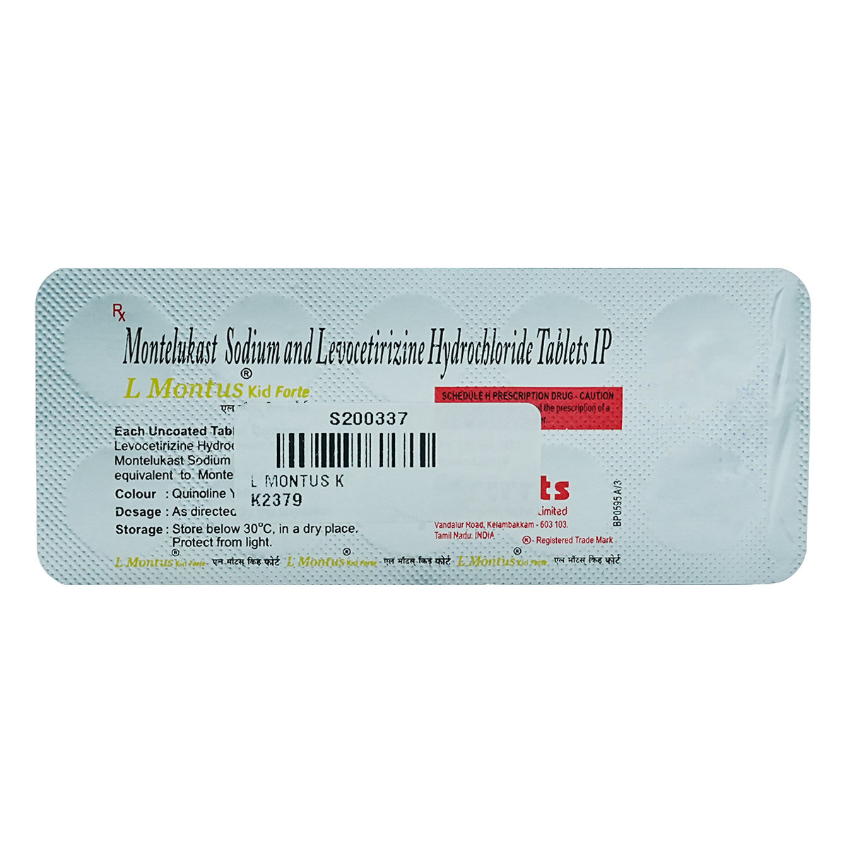 L Montus Kid Forte Tablet 10's, Pack of 10 TABLETS L Montus Kid Forte Tablet 10's, Pack of 10 TABLETS