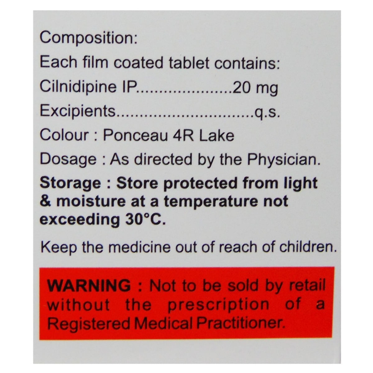 Lnbloc 20 Tablet 15's, Pack of 15 TABLETS Lnbloc 20 Tablet 15's, Pack of 15 TABLETS