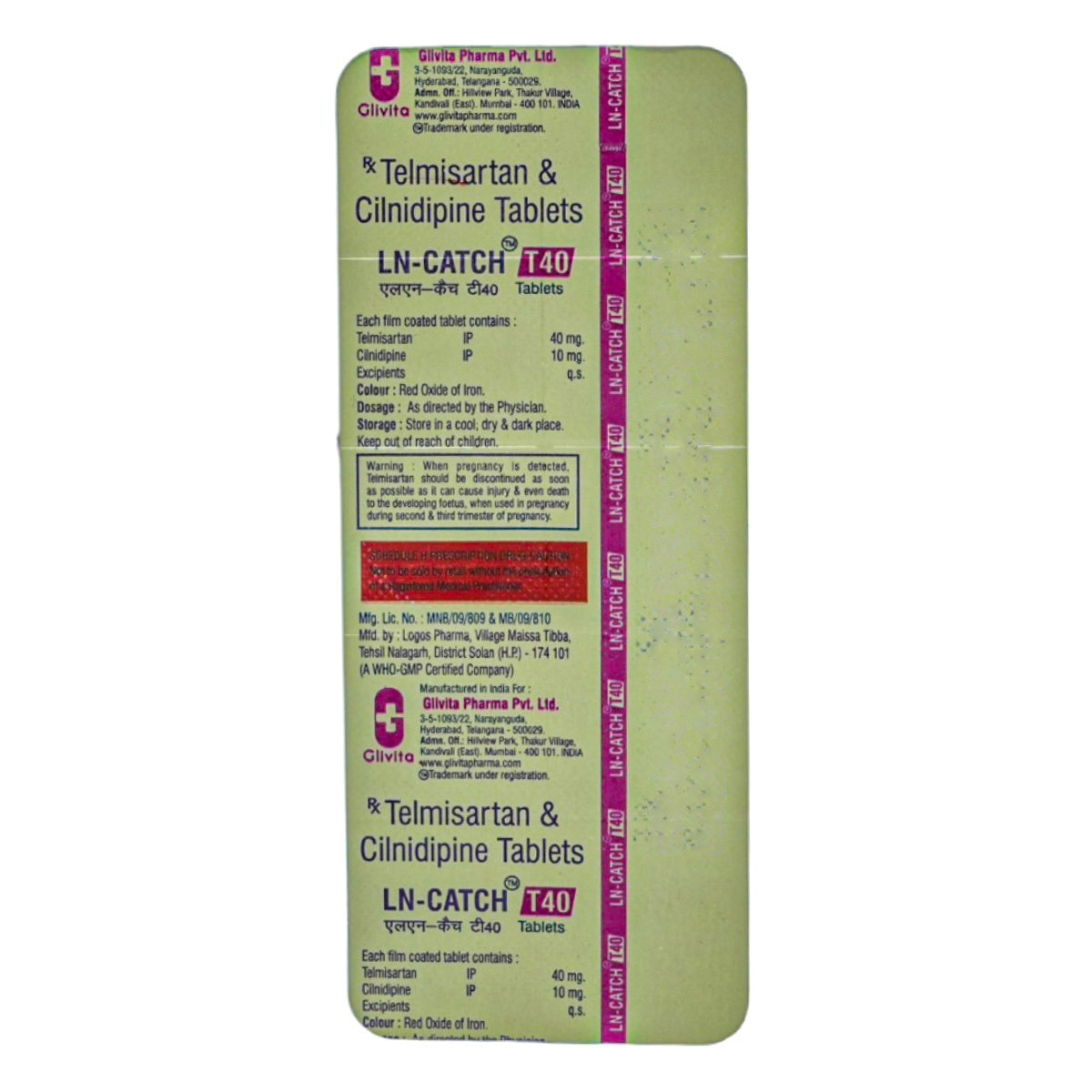 LN Catch T 40 Tablet 10's, Pack of 10 TabletS LN Catch T 40 Tablet 10's, Pack of 10 TabletS