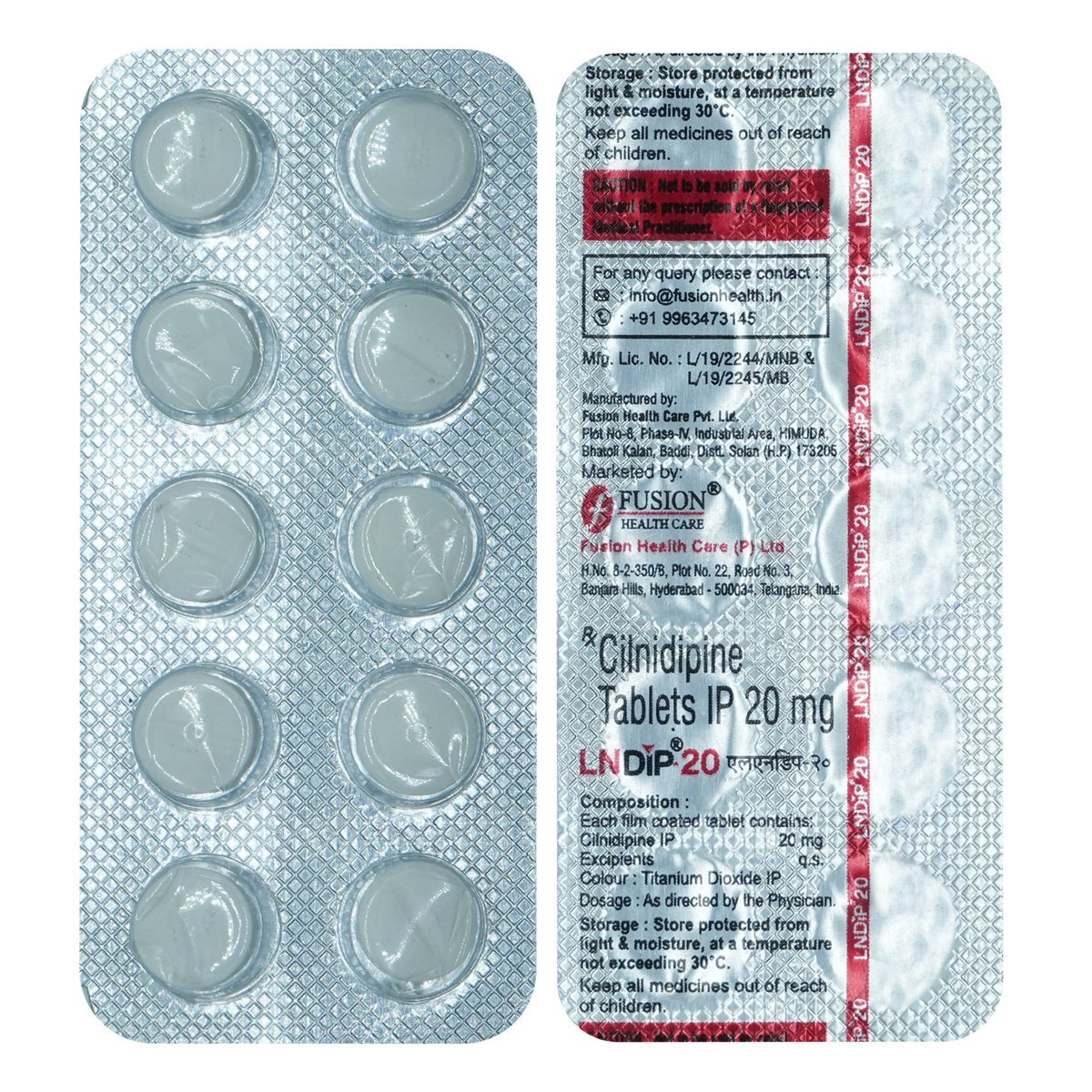 Lndip-20 Tablet 10's, Pack of 10 TabletS Lndip-20 Tablet 10's, Pack of 10 TabletS