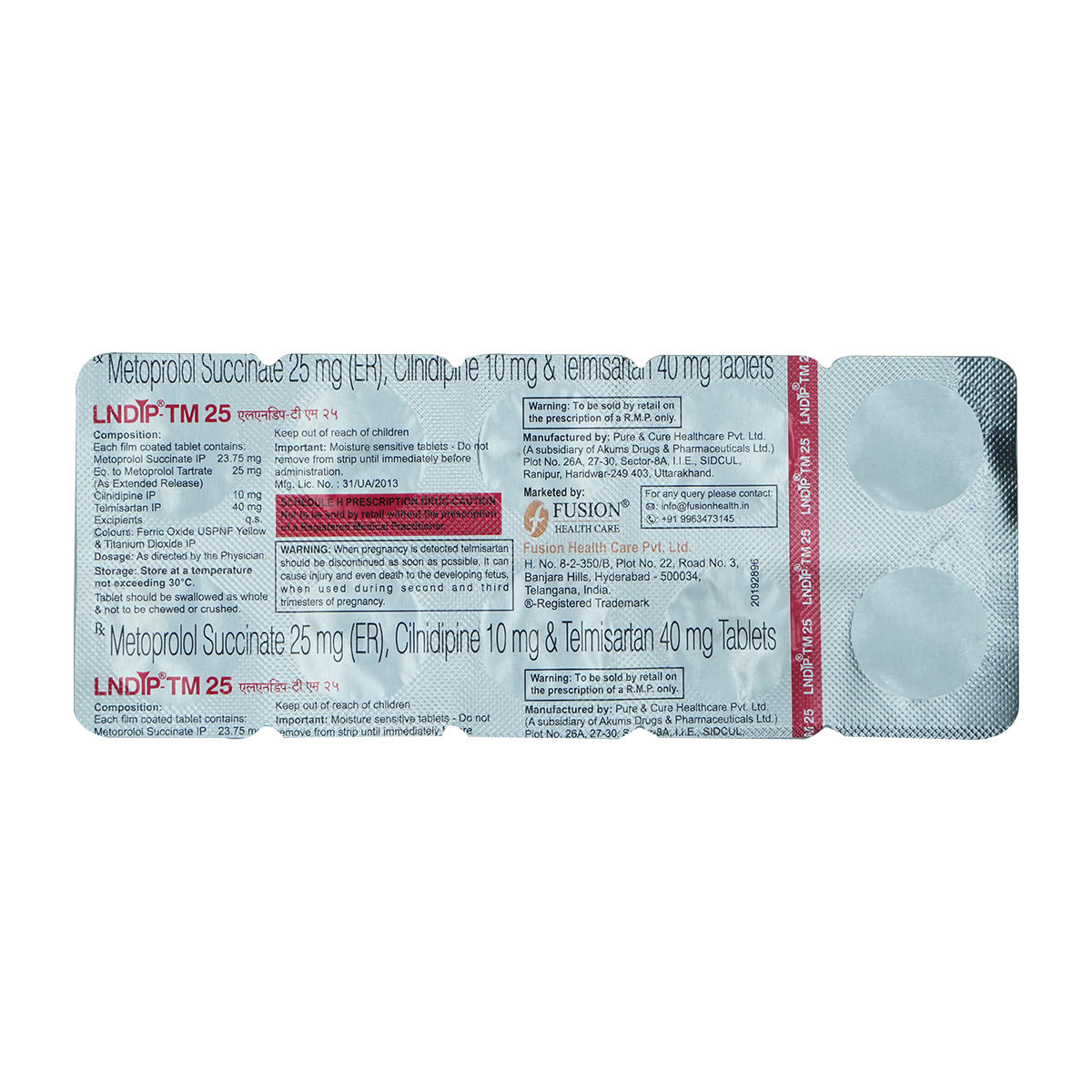 Lndip TM 25 Tablet 10's, Pack of 10 TabletS Lndip TM 25 Tablet 10's, Pack of 10 TabletS