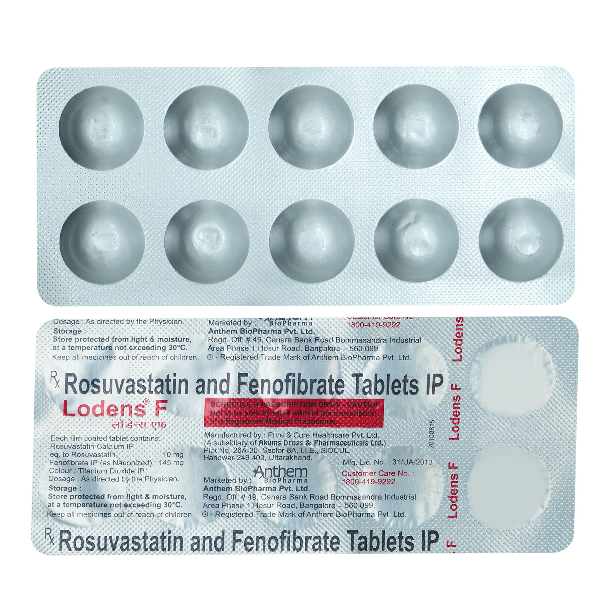 Lodens F 10 mg Tablet 10's, Pack of 10 Lodens F 10 mg Tablet 10's, Pack of 10