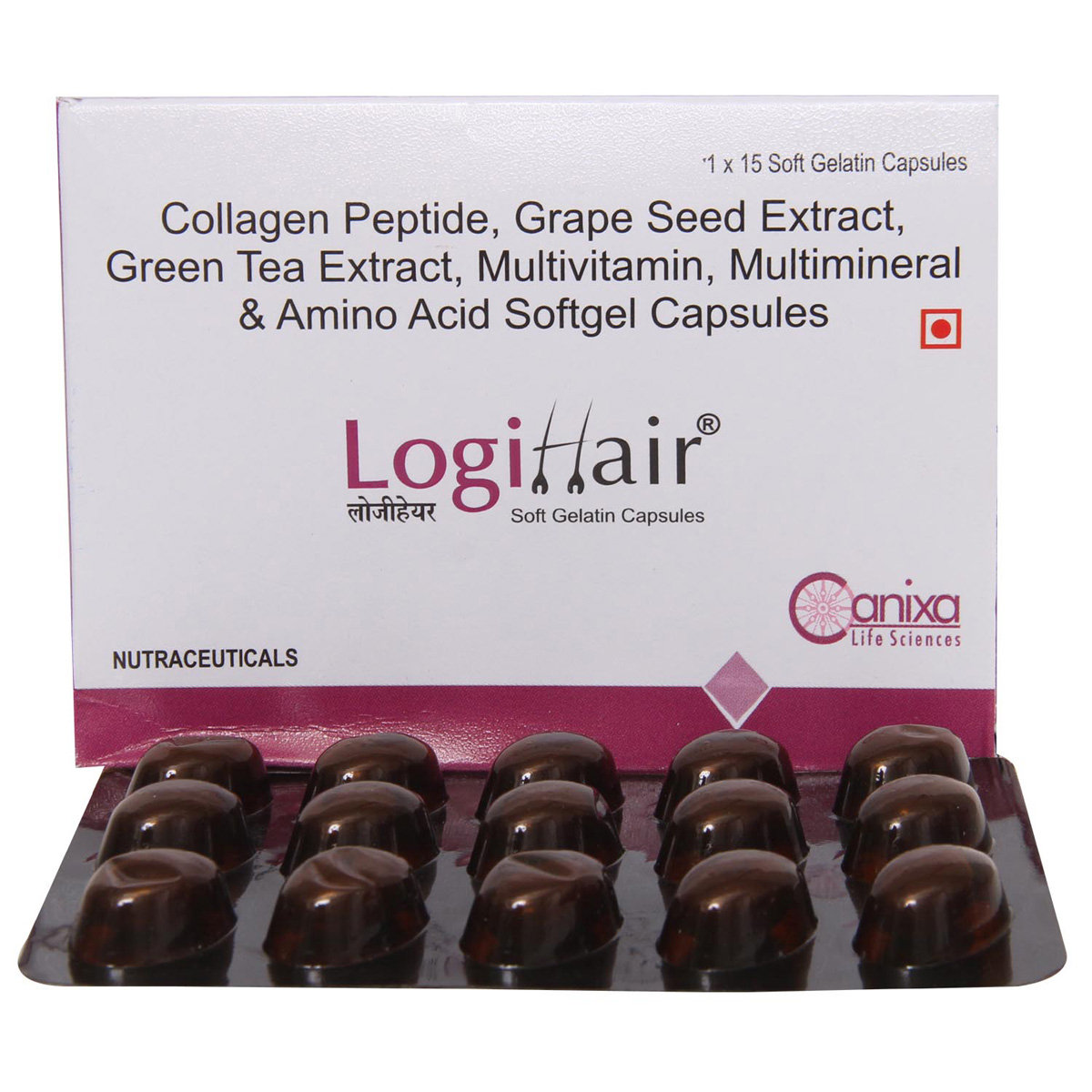Logihair Capsule 15's, Pack of 15 Logihair Capsule 15's, Pack of 15
