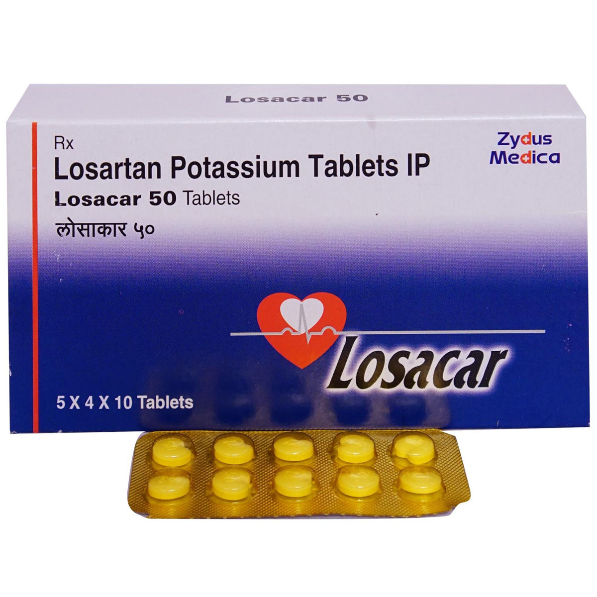 Buy Losacar 50 Tablet 10's Online