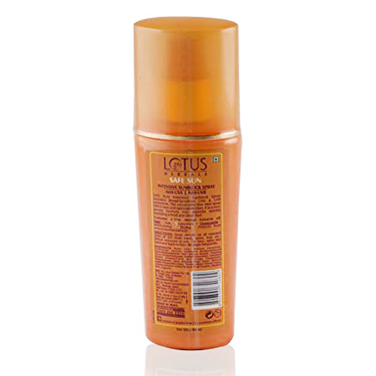Lotus Herbals Safe Sun Intensive SPF 50 Sunblock Spray, 80 ml, Pack of 1 Lotus Herbals Safe Sun Intensive SPF 50 Sunblock Spray, 80 ml, Pack of 1