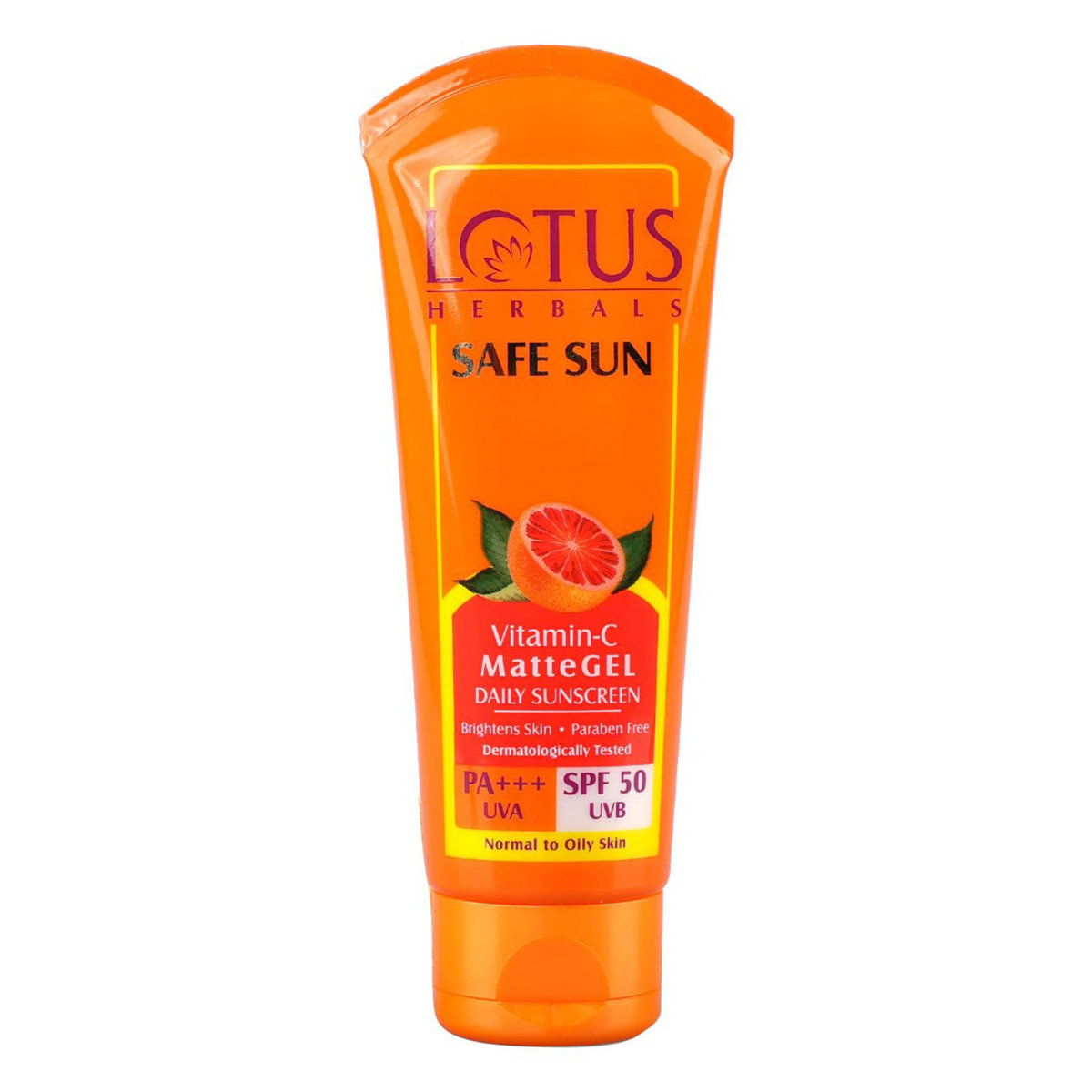 Lotus Herbals Safe Sun Vitamin-C Matte Gel SPF 50 PA+++ Sunscreen, 75 gm, Pack of 1 Lotus Herbals Safe Sun Vitamin-C Matte Gel SPF 50 PA+++ Sunscreen, 75 gm, Pack of 1