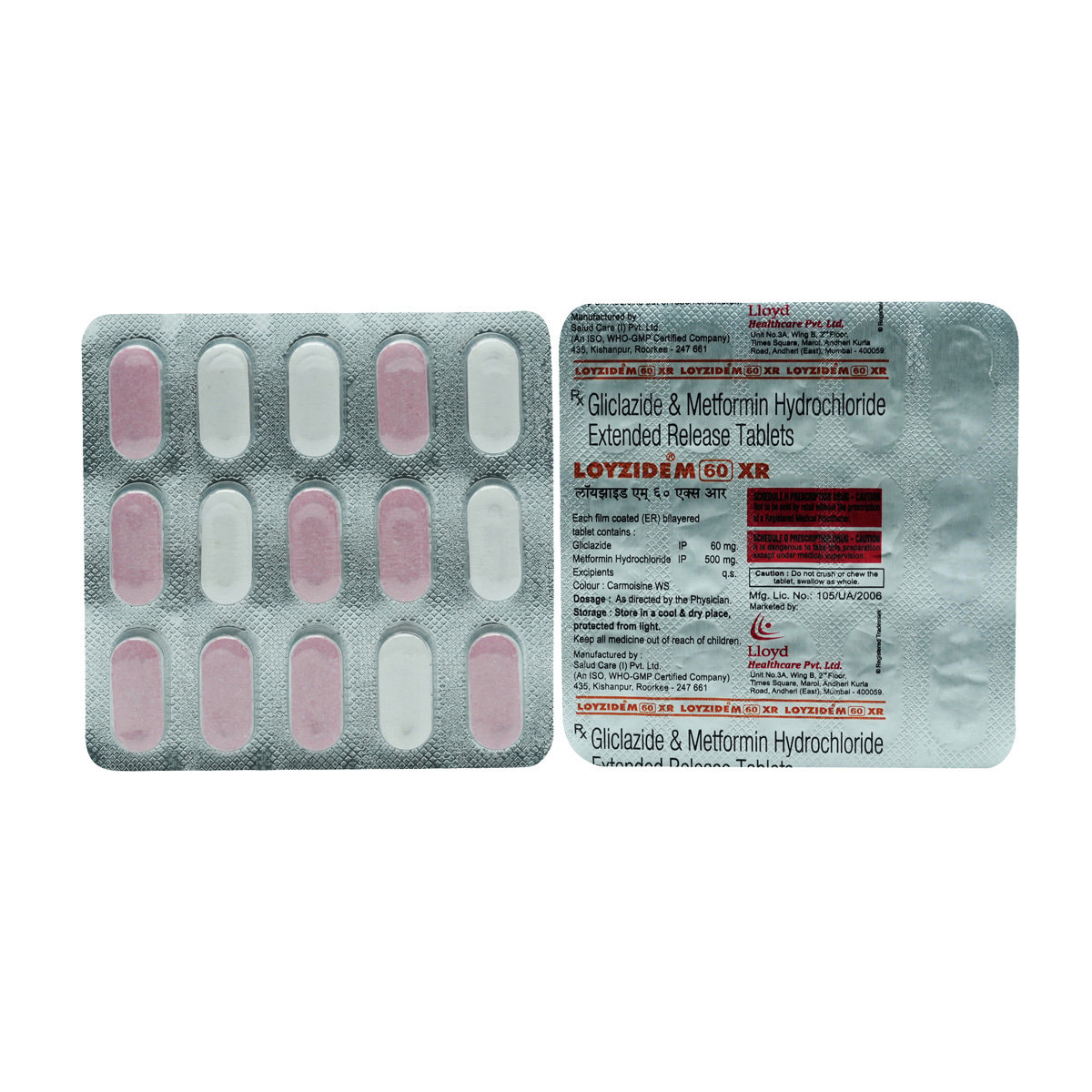 Loyzide M 60 XR Tablet 15's, Pack of 15 TABLETS Loyzide M 60 XR Tablet 15's, Pack of 15 TABLETS
