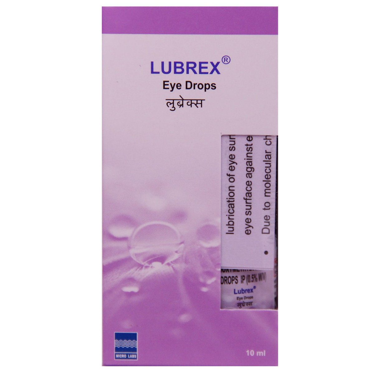 Lubrex Eye Drops 10 ml, Pack of 1 EYE DROPS Lubrex Eye Drops 10 ml, Pack of 1 EYE DROPS
