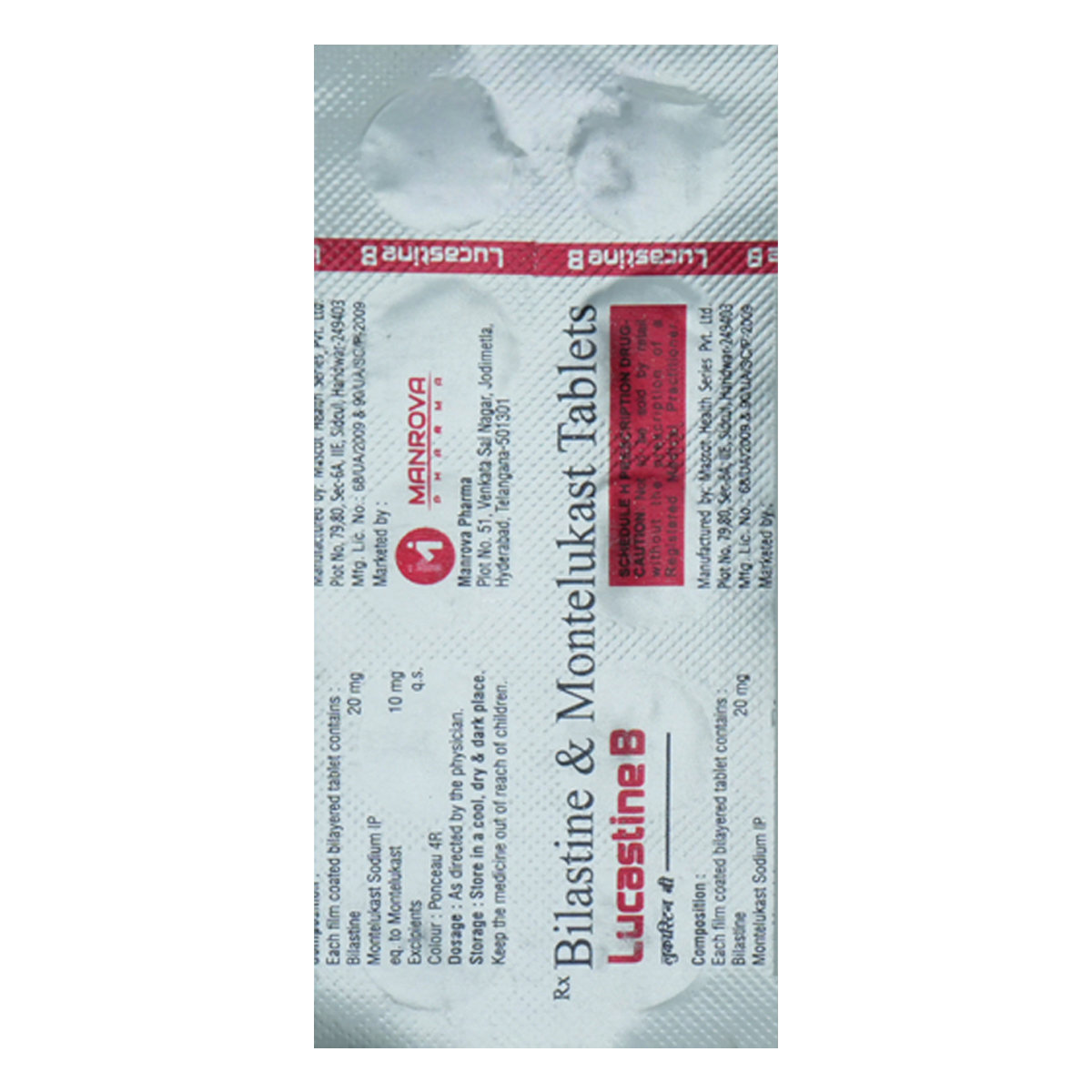 Lucastine B Tablet 10's, Pack of 10 TabletS Lucastine B Tablet 10's, Pack of 10 TabletS