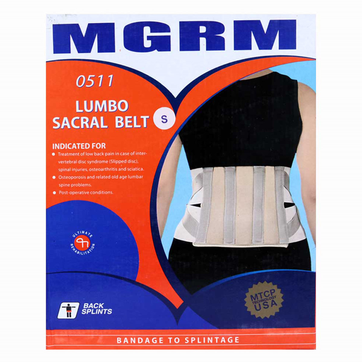 MGRM Lumbo Sucral Belt Small 0511, 1 Count, Pack of 1 MGRM Lumbo Sucral Belt Small 0511, 1 Count, Pack of 1