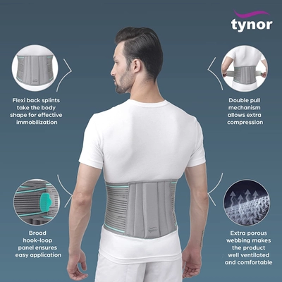 Tynor Lumbo Sacrel Belt Medium, 1 Count, Pack of 1