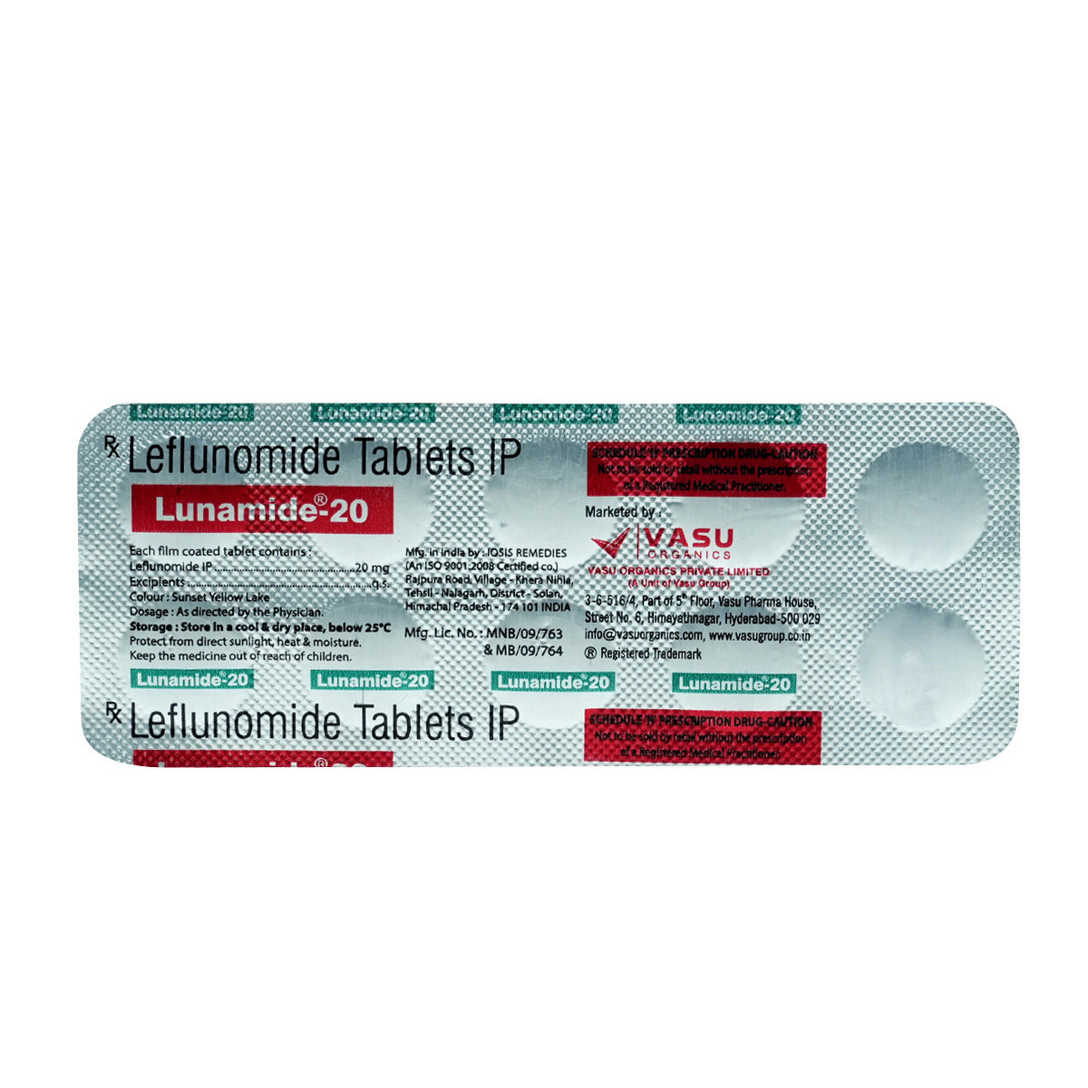 LUNAMIDE 20MG TABLET 10'S, Pack of 10 TabletS LUNAMIDE 20MG TABLET 10'S, Pack of 10 TabletS