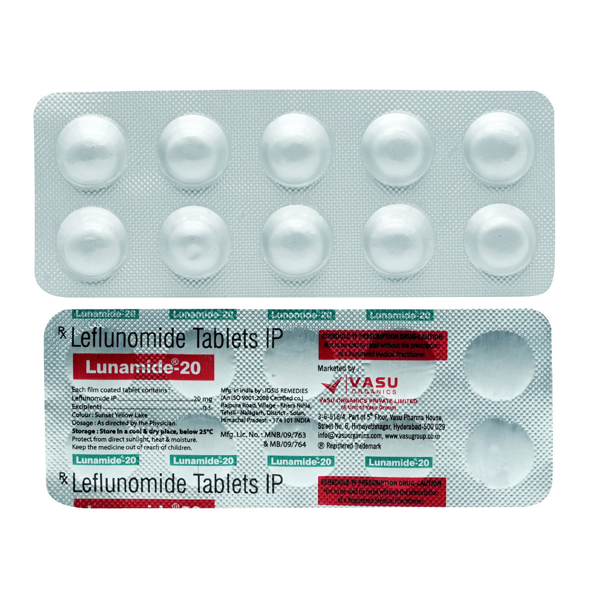 LUNAMIDE 20MG TABLET 10'S, Pack of 10 TabletS LUNAMIDE 20MG TABLET 10'S, Pack of 10 TabletS
