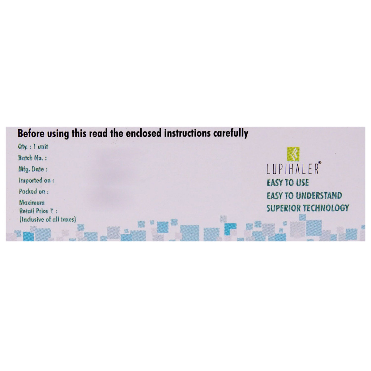 Lupihaler Inhaler 1's, Pack of 1 Lupihaler Inhaler 1's, Pack of 1