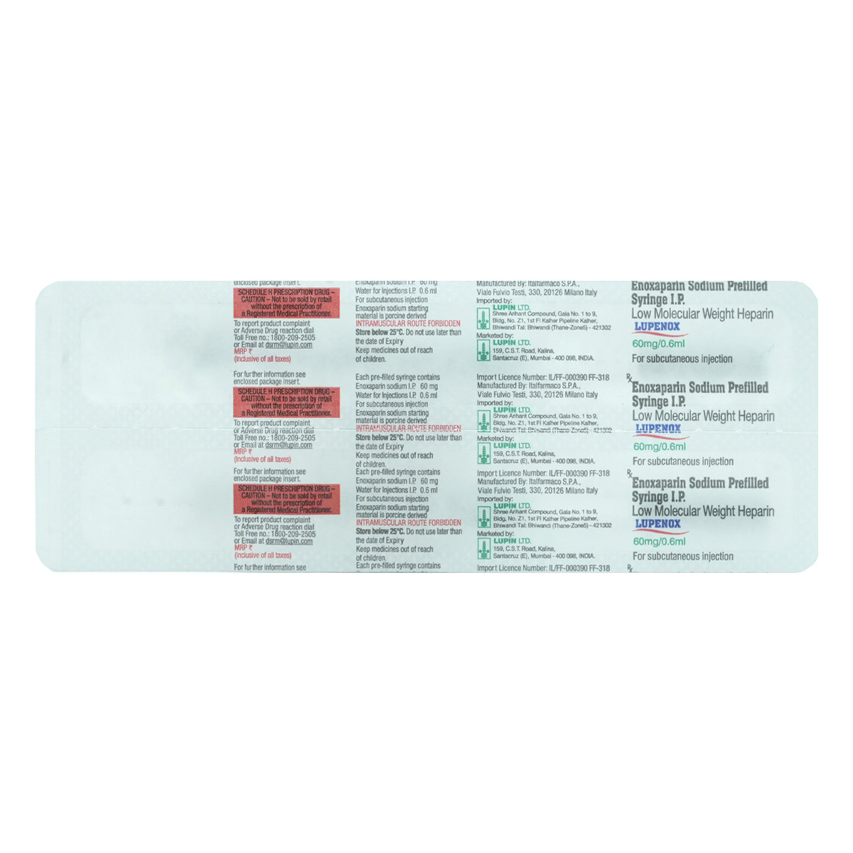 LUPENOX 60MG INJECTION 0.6ML, Pack of 1 Injection LUPENOX 60MG INJECTION 0.6ML, Pack of 1 Injection