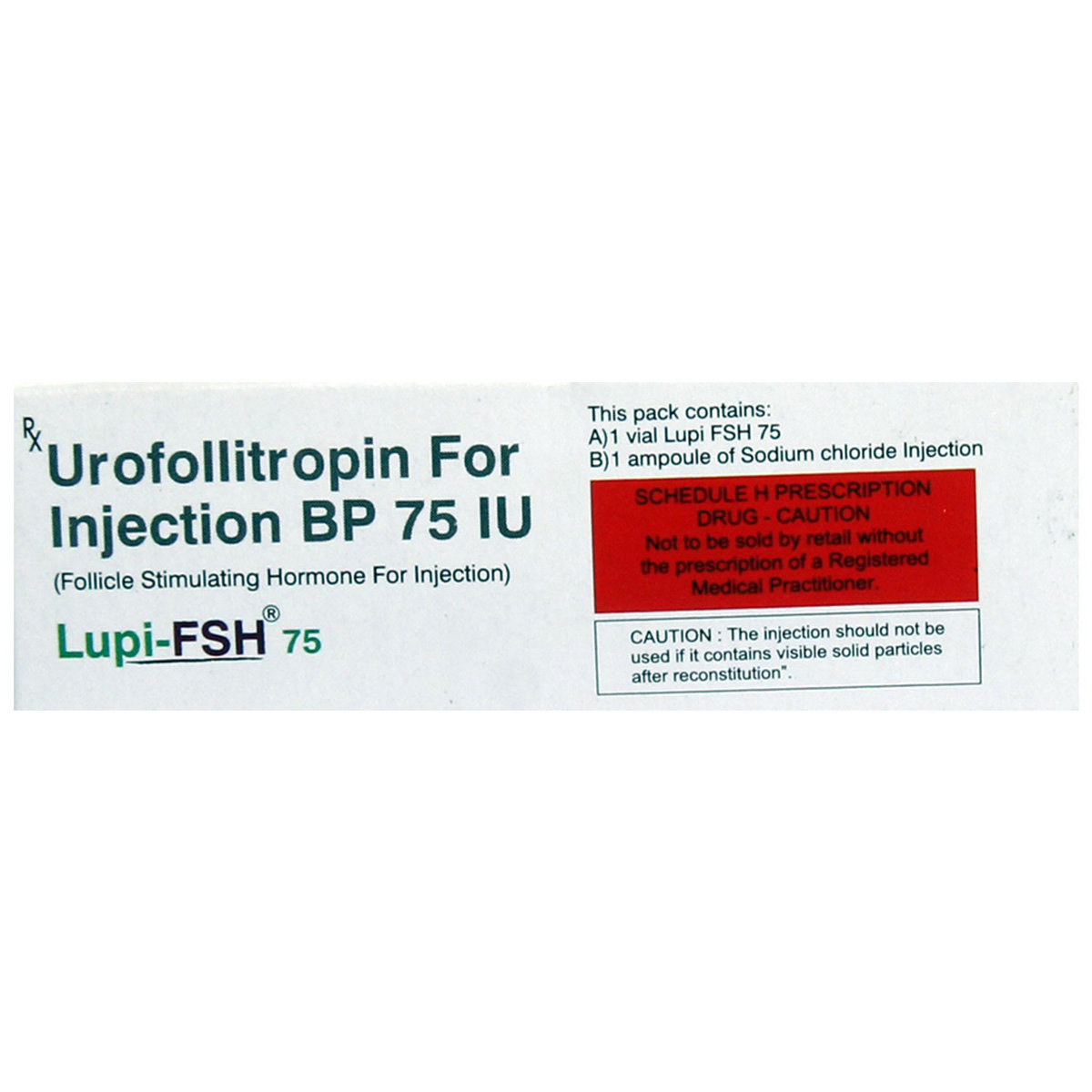 Lupi-FSH 75IU Injection 2 ml, Pack of 1 INJECTION Lupi-FSH 75IU Injection 2 ml, Pack of 1 INJECTION