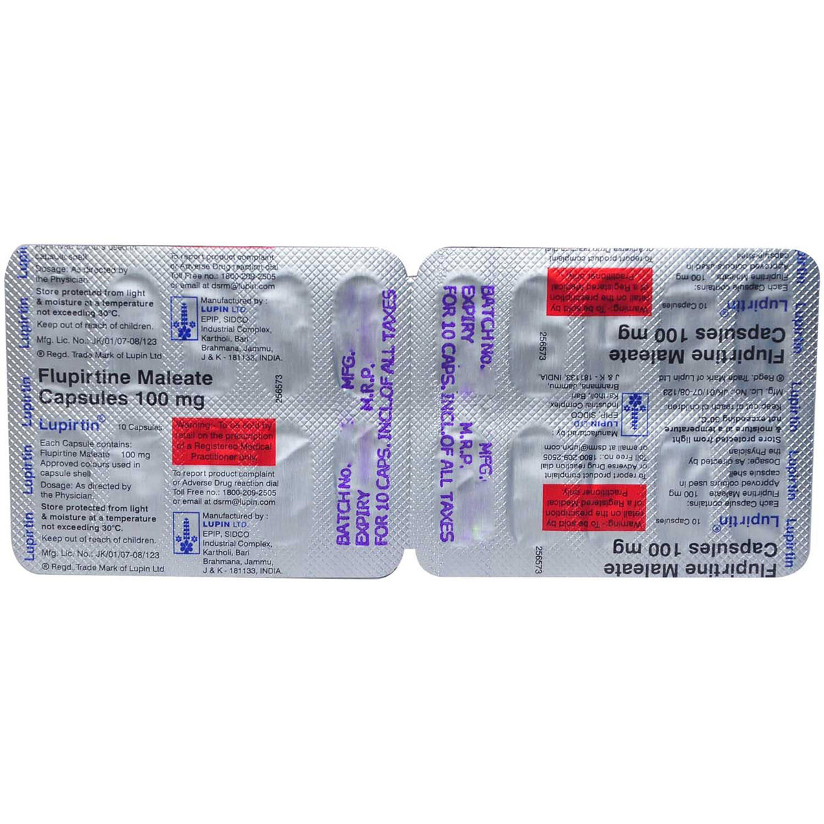 Lupirtin Capsule 10's, Pack of 10 CAPSULES Lupirtin Capsule 10's, Pack of 10 CAPSULES