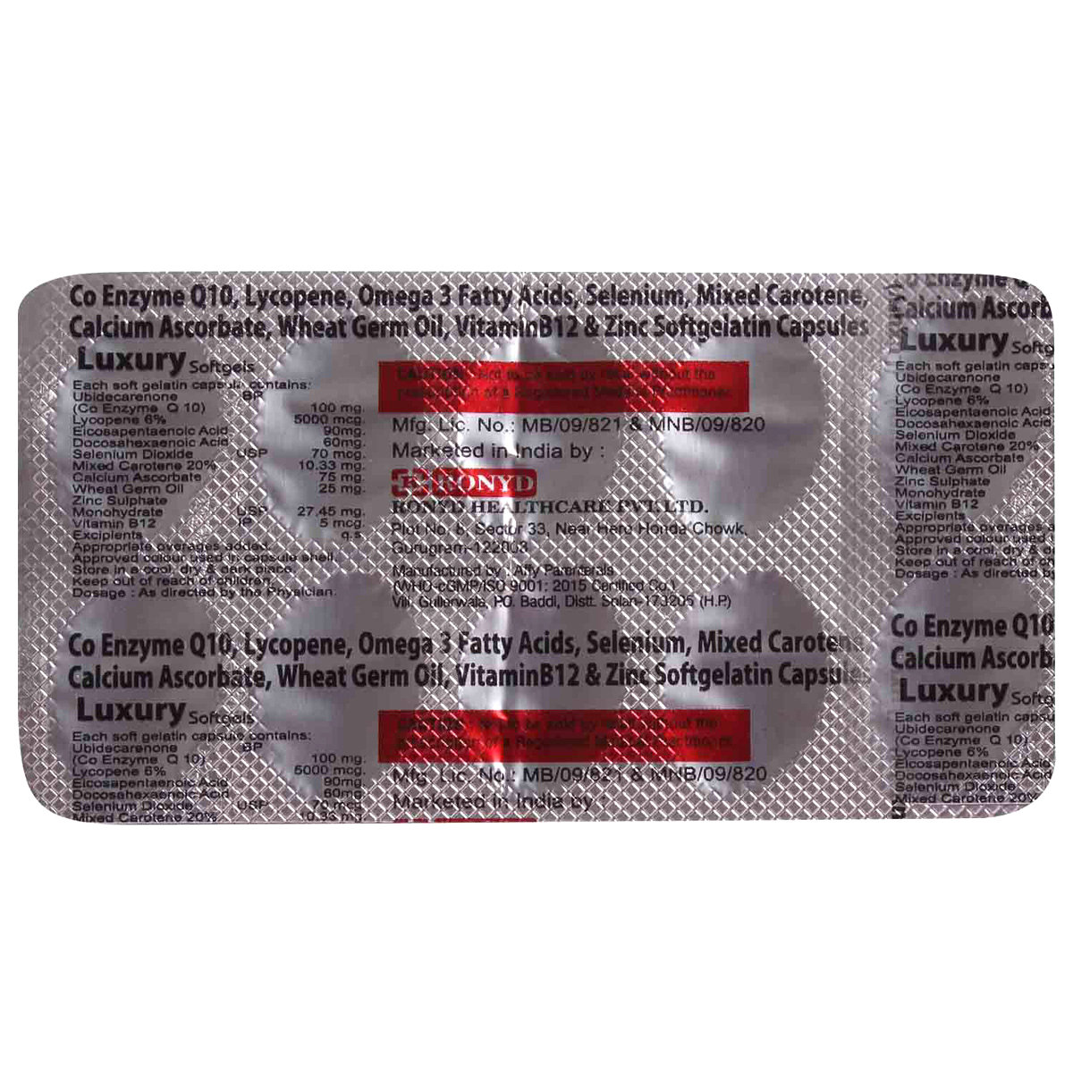 Luxury Capsule 10's, Pack of 10 Luxury Capsule 10's, Pack of 10