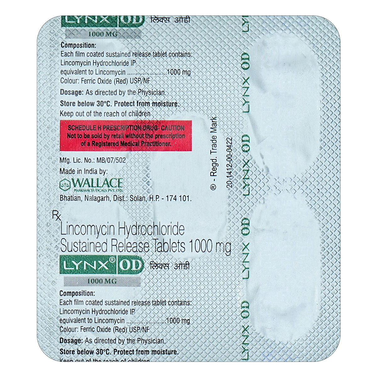 Buy Lynx OD 1000 mg Tablet 5's Online