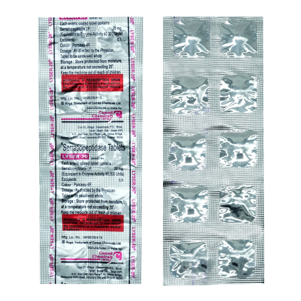 Lyser 20 mg Tablet 10's, Pack of 10 TabletS Lyser 20 mg Tablet 10's, Pack of 10 TabletS