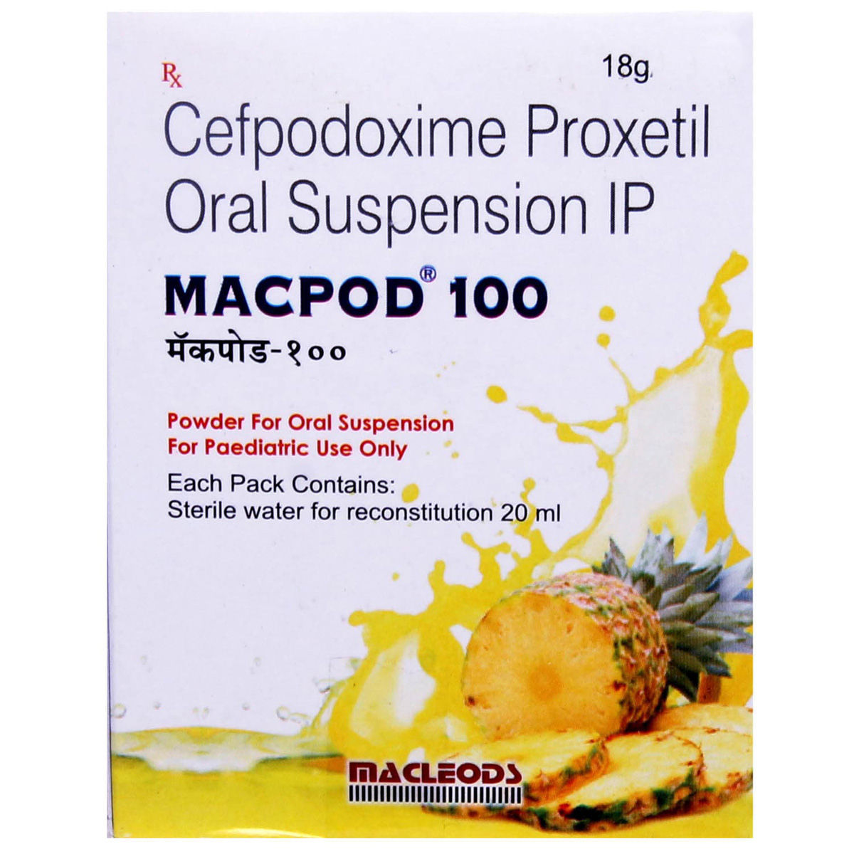 Buy Macpod 100 Powder For Oral Suspension 30 ml Online