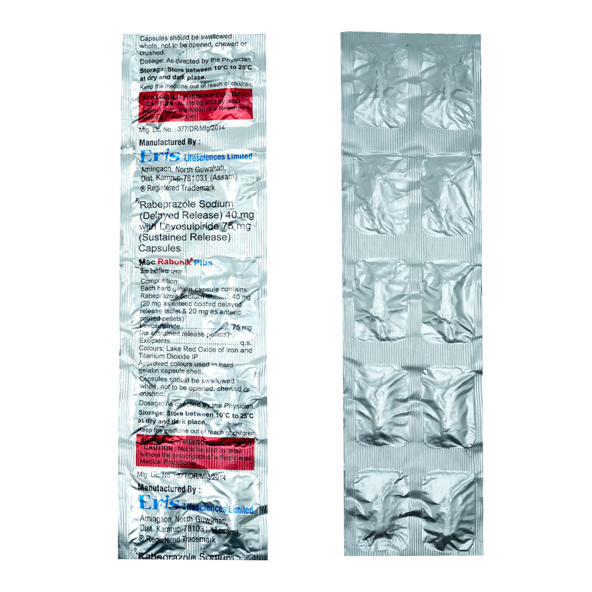 Mac Rabonik Plus Capsule 10's, Pack of 10 Mac Rabonik Plus Capsule 10's, Pack of 10