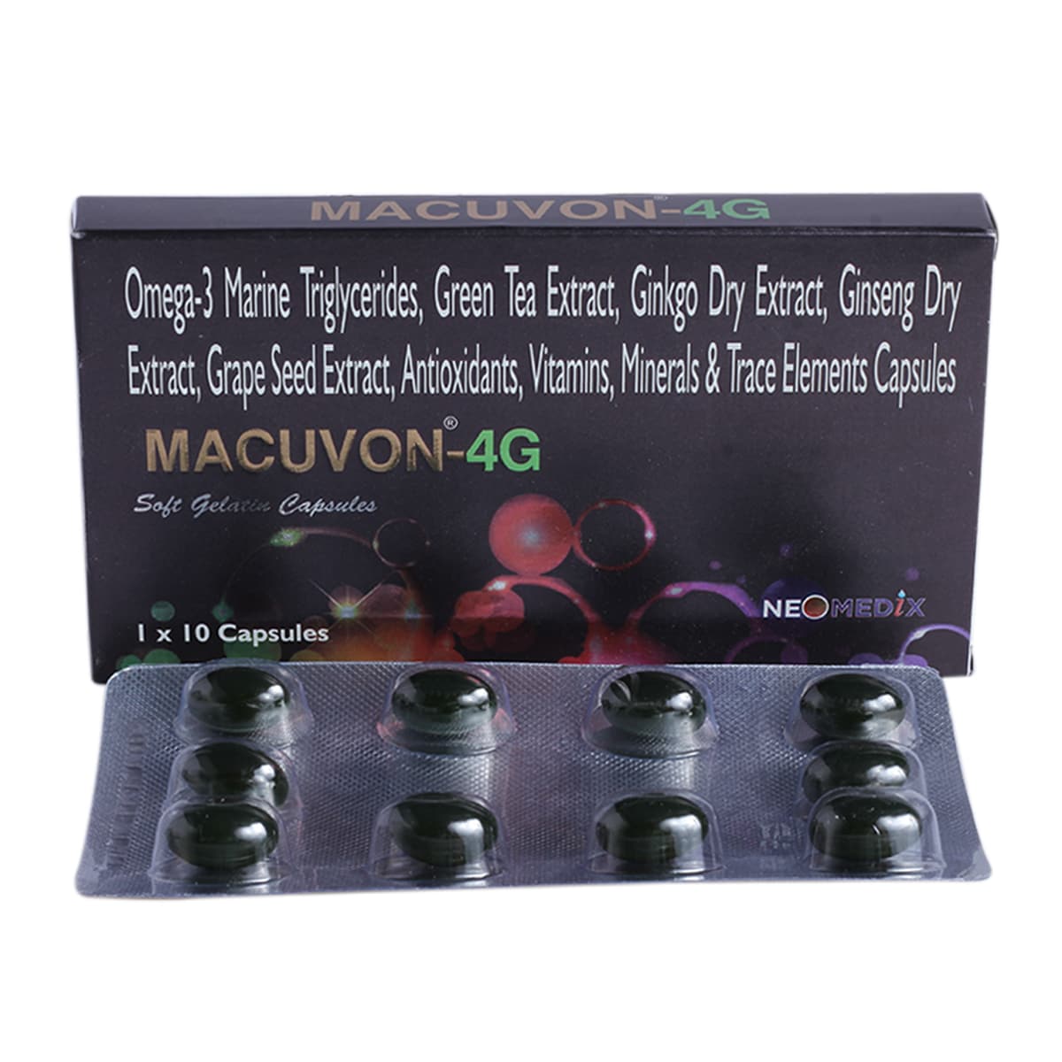 Macuvon-4G Capsule 10's, Pack of 10 Macuvon-4G Capsule 10's, Pack of 10