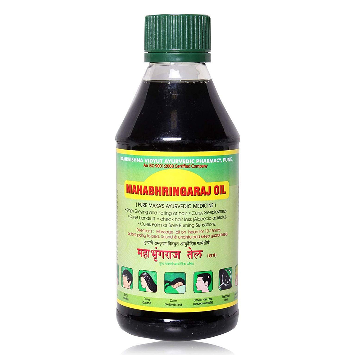 Ramakrishna Vidyut Ayurved Pharmacy Mahabhringaraj Oil, 200 ml, Pack of 1 Ramakrishna Vidyut Ayurved Pharmacy Mahabhringaraj Oil, 200 ml, Pack of 1