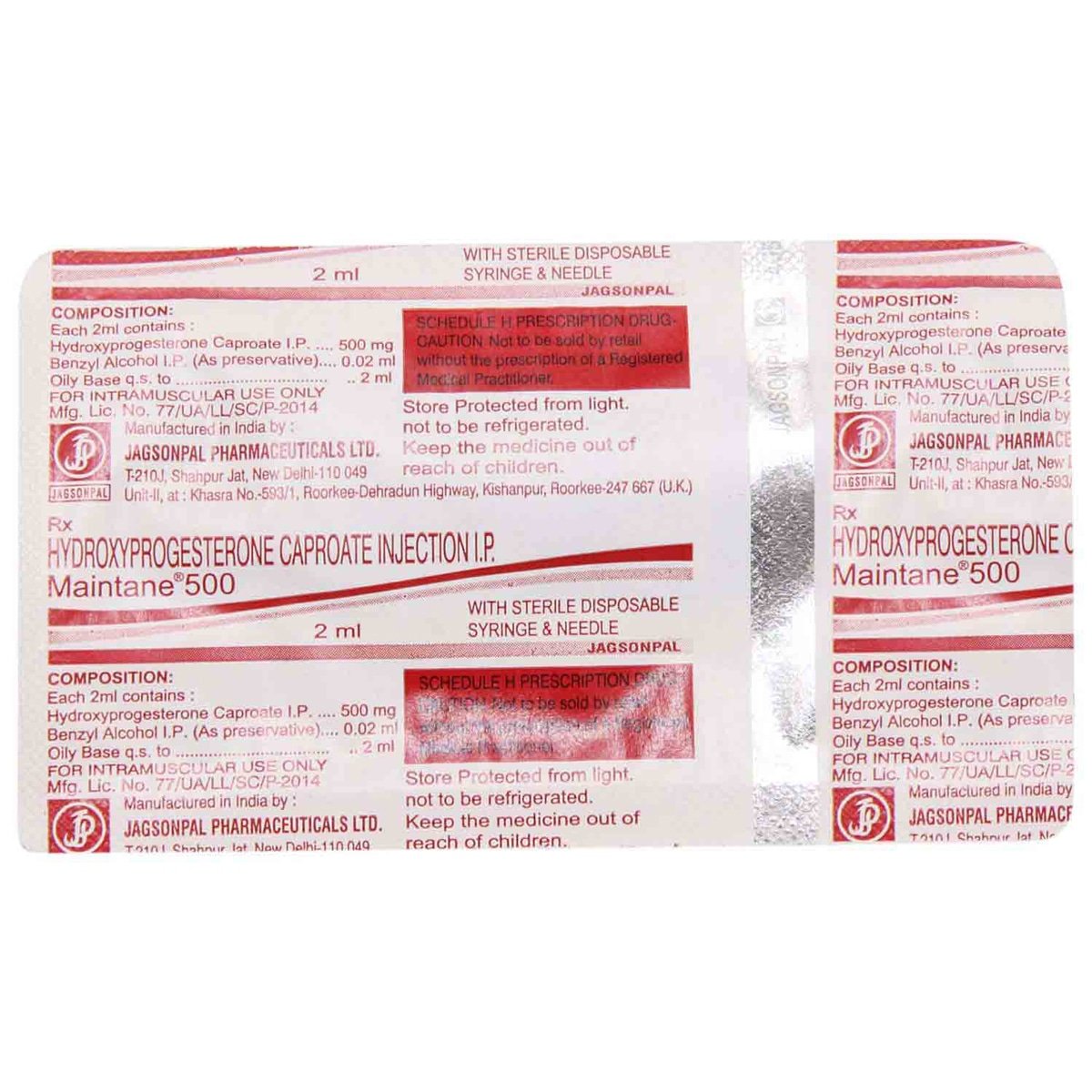 Maintane 500 Injection 2 ml, Pack of 1 Injection Maintane 500 Injection 2 ml, Pack of 1 Injection