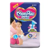 MamyPoko Extra Absorb Diaper Pants Large, 10 Count, Pack of 1