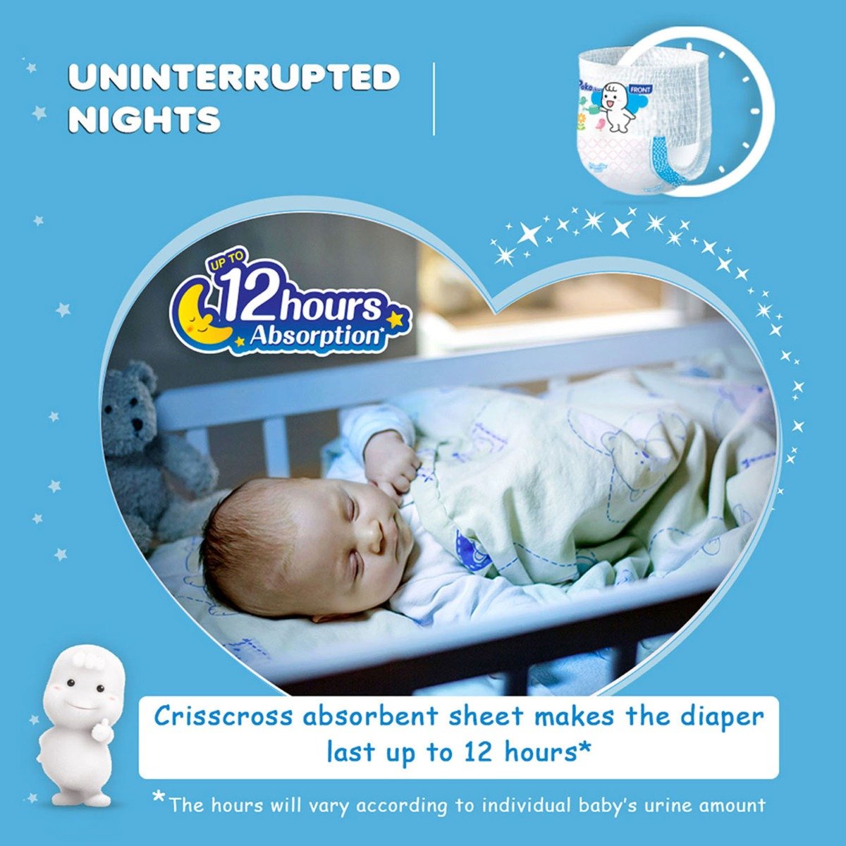 MamyPoko Extra Absorb Diaper Pants XXXL, 7 Count, Pack of 1 MamyPoko Extra Absorb Diaper Pants XXXL, 7 Count, Pack of 1