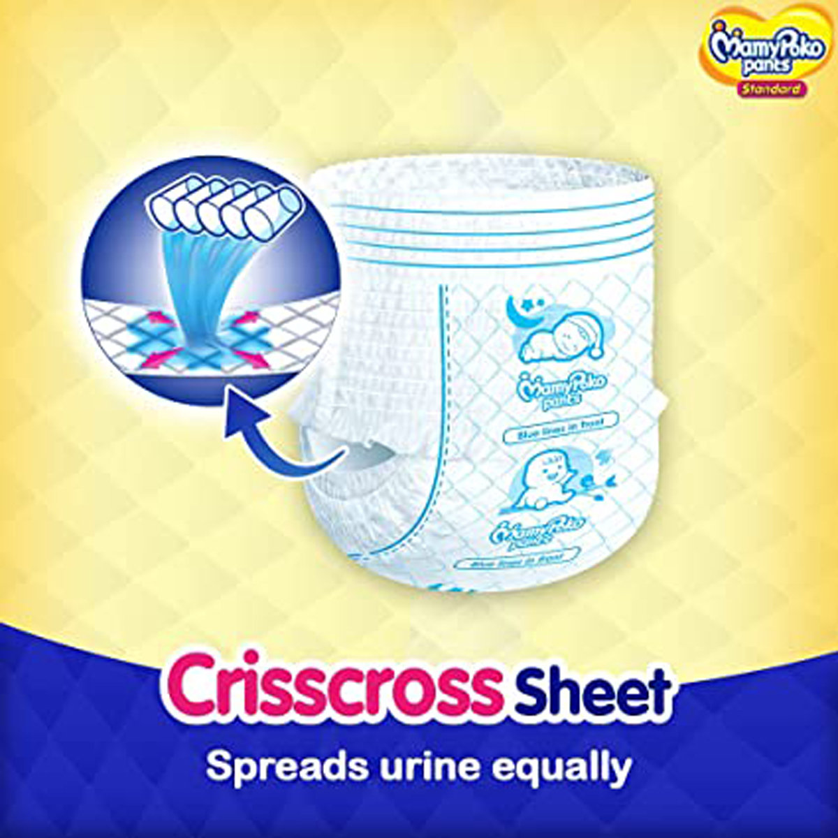MamyPoko All Night Absorb Diaper Pants Large, 7 Count, Pack of 1 MamyPoko All Night Absorb Diaper Pants Large, 7 Count, Pack of 1